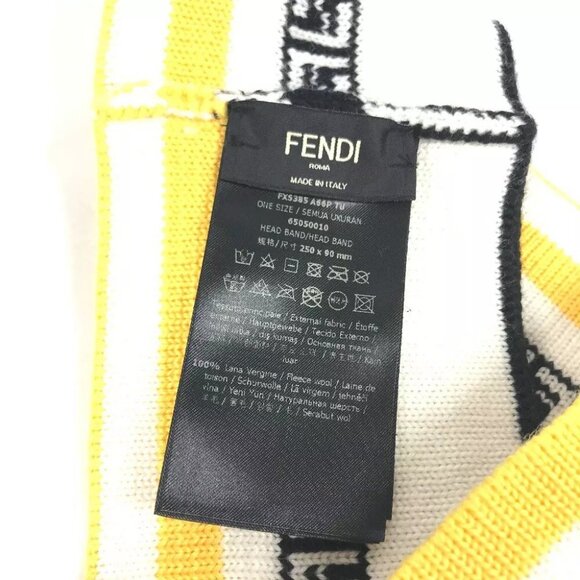 FENDI  hair accessory logo Headband Hairband hair band main image 8